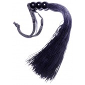 Черная силиконовая плетка - 25,4 см. - Boys of Toys - купить с доставкой во Владивостоке