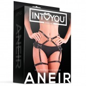 Черные стрепы на бёдра Aneir - Intoyou - купить с доставкой во Владивостоке