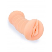 Телесный двусторонний мастурбатор с вибропулей и эрекционными кольцами в комплекте - Sexy Girl - во Владивостоке купить с доставкой