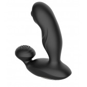 Черный вибромассажер простаты с вращающимся шариком - Secwell - во Владивостоке купить с доставкой