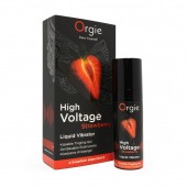Жидкий вибратор Orgie High Voltage Strawberry - 15 мл. - ORGIE - купить с доставкой во Владивостоке