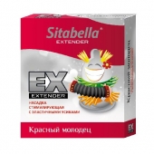 Стимулирующая насадка Sitabella Extender  Красный молодец - Sitabella - купить с доставкой во Владивостоке