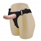 Реалистичный страпон-фаллоимитатор на трусиках Ultra Passionate Harness - 15 см. - Baile - купить с доставкой во Владивостоке