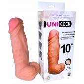 Фаллическая насадка Харнесс UNICOCK 10  - 25 см. - LOVETOY (А-Полимер) - купить с доставкой во Владивостоке