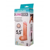Фаллическая насадка Харнесс UNICOCK 5,5  - 17 см. - LOVETOY (А-Полимер) - купить с доставкой во Владивостоке