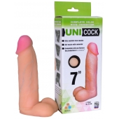 Фаллическая насадка Харнесс UNICOCK 7  - 19 см. - LOVETOY (А-Полимер) - купить с доставкой во Владивостоке