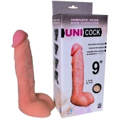 Фаллическая насадка Харнесс UNICOCK 9  - 24 см. - LOVETOY (А-Полимер) - купить с доставкой во Владивостоке