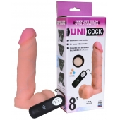 Фаллическая насадка Харнесс UNICOCK 8  с вибрацией - 20 см. - LOVETOY (А-Полимер) - купить с доставкой во Владивостоке