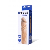 Насадка с ярко выраженной головкой и рельефным стволом - 19 см. - A-toys - во Владивостоке купить с доставкой