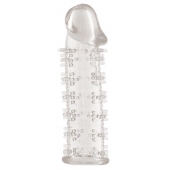 Гелевая прозрачная насадка с шипами - 12 см. - Toyfa Basic - во Владивостоке купить с доставкой