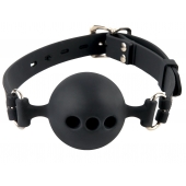 Силиконовый кляп-шар с отверстиями для дыхания Silicone Breathable Ball Gag Small - Pipedream - купить с доставкой во Владивостоке