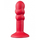 Красная анальная пробка SHOVE UP 5INCH SILICONE BUTT PLUG RED - 12,7 см. - NMC