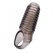 Дымчатая насадка с рёбрышками и подхватом мошонки ToyFa XLover - 12,5 см. - ToyFa - во Владивостоке купить с доставкой