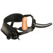 Женский страпон с вагинальной пробкой Woman Strap - 12 см. - LOVETOY (А-Полимер) - купить с доставкой во Владивостоке