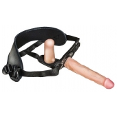 Женский страпон с вагинальной пробкой Woman Strap - 18 см. - LOVETOY (А-Полимер) - купить с доставкой во Владивостоке