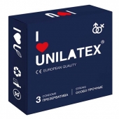 Ультрапрочные презервативы Unilatex Extra Strong - 3 шт. - Unilatex - купить с доставкой во Владивостоке