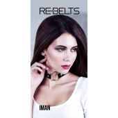 Чёрный чокер-кляп Iman Black - Rebelts - купить с доставкой во Владивостоке