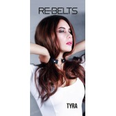 Чёрный кожаный чокер-кляп Tyra Black - Rebelts - купить с доставкой во Владивостоке