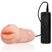 Мастурбатор-ротик с вибрацией REALSTUFF VIBRATING MASTURBATOR MOUTH - Dream Toys - во Владивостоке купить с доставкой
