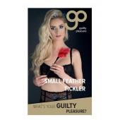 Пластиковая метелочка с красными пёрышками Small Feather Tickler - 32 см. - Blush Novelties - купить с доставкой во Владивостоке