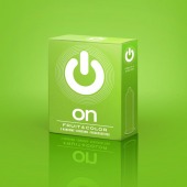 Цветные ароматизированные презервативы ON) Fruit   Color - 3 шт. - ON) - купить с доставкой во Владивостоке