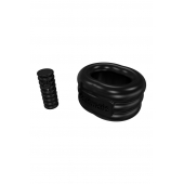 Чёрное эрекционное виброкольцо Stretch - Bathmate - во Владивостоке купить с доставкой