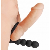 Насадка для двойного проникновения Double Fun Cock Ring with Double Penetration Vibe - XR Brands - во Владивостоке купить с доставкой