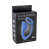 Синее эрекционное кольцо с анальной пробкой Button Anal Plug - Lola Games - во Владивостоке купить с доставкой