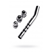 Металлический анальный душ с тремя насадками - ToyFa - купить с доставкой во Владивостоке