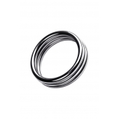 Металлическое эрекционное кольцо с рёбрышками размера L - ToyFa - во Владивостоке купить с доставкой