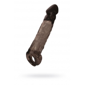 Чёрная насадка на пенис Tс подхватом - 19,5 см. - ToyFa - во Владивостоке купить с доставкой