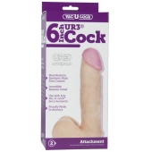 Ультра реалистичная насадка Vac-U-Lock  6  ULTRASKYN Cock - 17,3 см. - Doc Johnson - купить с доставкой во Владивостоке