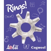 Прозрачное эрекционное кольцо Rings Cogweel - Lola Games - во Владивостоке купить с доставкой