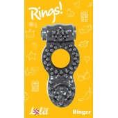 Чёрное эрекционное кольцо Rings Ringer - Lola Games - во Владивостоке купить с доставкой