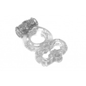 Прозрачное эрекционное кольцо Rings Treadle с подхватом - Lola Games - во Владивостоке купить с доставкой