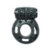 Черное эрекционное кольцо с вибрацией Rings Axle-pin - Lola Games - во Владивостоке купить с доставкой