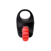 Чёрно-красное эрекционное виброкольцо Erotist - Erotist Adult Toys - во Владивостоке купить с доставкой