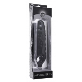 Чёрная увеличивающая насадка на член Mamba Cock Sheath Packaged - 16,5 см. - XR Brands - во Владивостоке купить с доставкой