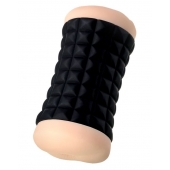 Двухсторонний мастурбатор JOS JANICE в черном цилиндре - JOS - во Владивостоке купить с доставкой