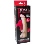 Телесная насадка REAL Standard с усиками на основании - 19 см. - LOVETOY (А-Полимер) - купить с доставкой во Владивостоке