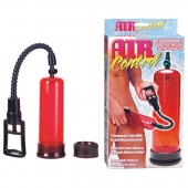 Вакуумная помпа с двумя сменными насадками NEW STAY HARD PUMP CLEAR RED - Seven Creations - во Владивостоке купить с доставкой