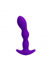 Фиолетовый анальный стимулятор простаты с вибрацией Yale - 14,5 см. - Baile - во Владивостоке купить с доставкой