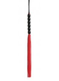 Красно-черная силиконовая мини-плеть - 22 см. - Джага-Джага - купить с доставкой во Владивостоке