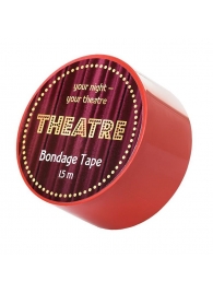 Красный бондажный скотч TOYFA Theatre - 15 м. - ToyFa - купить с доставкой во Владивостоке
