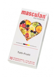 Жёлтые презервативы Masculan Ultra Tutti-Frutti с фруктовым ароматом - 10 шт. - Masculan - купить с доставкой во Владивостоке
