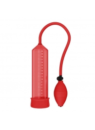 Красная вакуумная помпа - 25 см. - Rubber Tech Ltd - во Владивостоке купить с доставкой