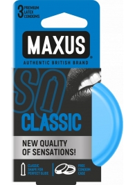 Классические презервативы в железном кейсе MAXUS Classic - 3 шт. - Maxus - купить с доставкой во Владивостоке