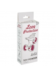 Пудра для игрушек Love Protection с ароматом вишни - 15 гр. - Lola Games - купить с доставкой во Владивостоке