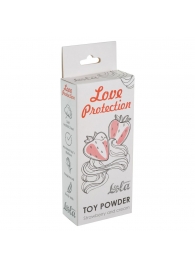 Пудра для игрушек Love Protection с ароматом клубники со сливками - 15 гр. - Lola Games - купить с доставкой во Владивостоке