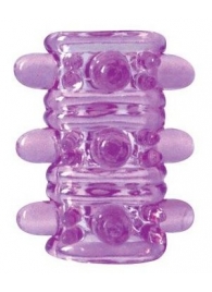 Открытая фиолетовая насадка на пенис Crystal Sleeve - 5,5 см. - Erowoman-Eroman - во Владивостоке купить с доставкой